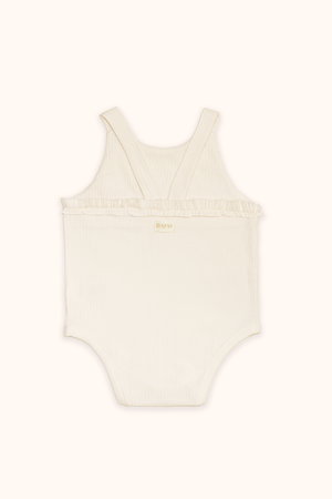 Organik Pamuk Askılı Body EKRU