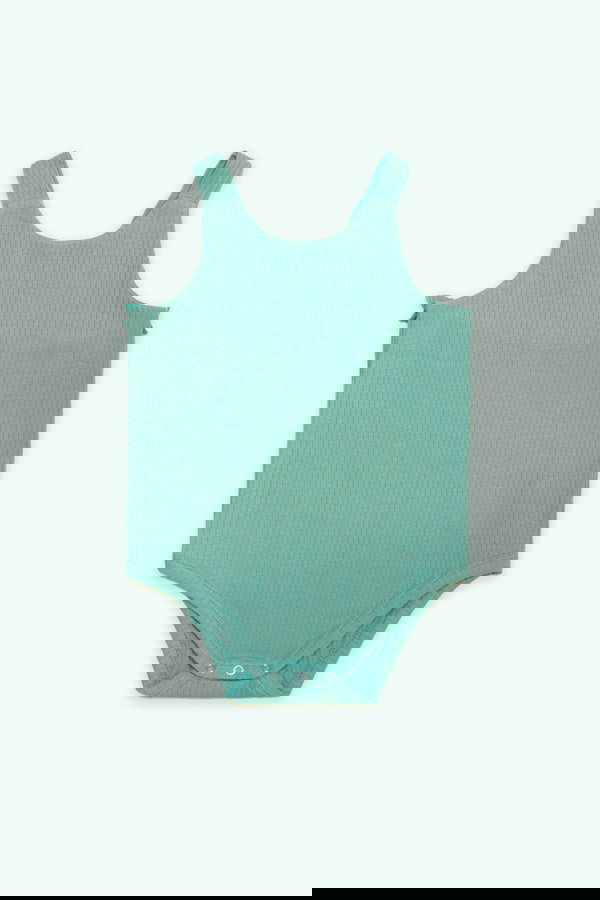 Organik Pamuk Askılı Body PETROL