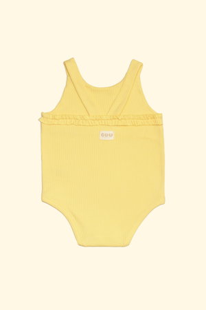 Organik Pamuk Askılı Body SARI