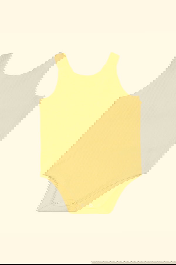 Organik Pamuk Askılı Body SARI