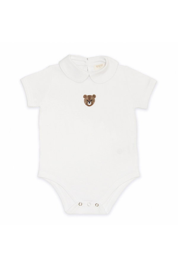 Organik Pamuk Müslin Balon Şort-Body-Şapka Takım KAHVERENGI