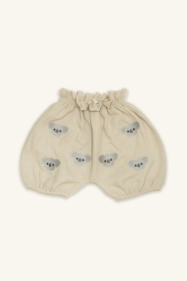 Organik Pamuk Müslin Balon Şort-Body-Şapka Takım MAVI