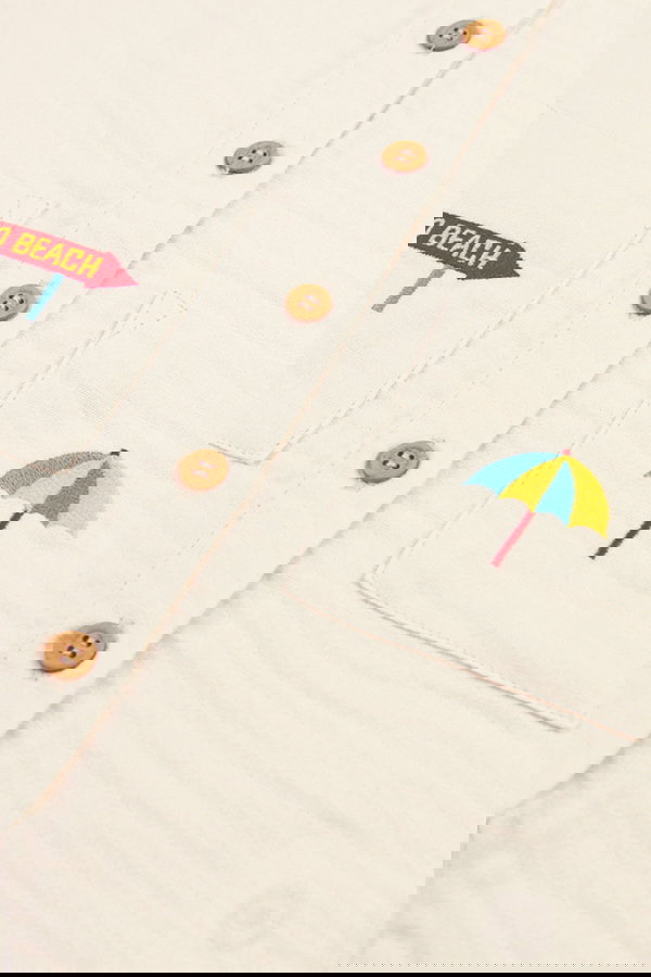 Organik Pamuk Müslin Tulum BEJ