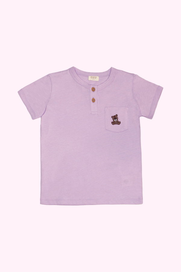 Organik Pamuk T-shirt LILA