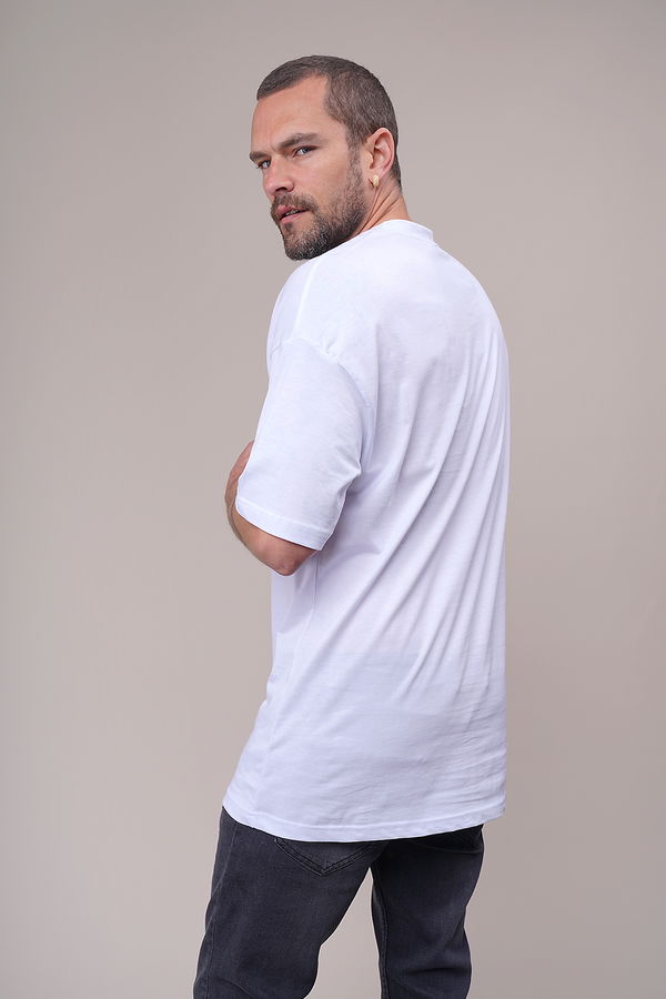 Deceptıon Baskılı Oversize T-shirt Beyaz Deceptıon Baskılı Oversize T-shirt Beyaz