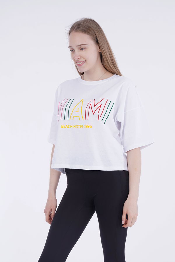 Gabria Baskılı Oversize Mini T-shirt