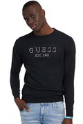 Guess Baskılı Erkek Sweat SİYAH