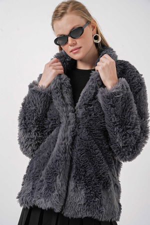 Gabria Peluş Mont ANTRASIT Gabria Peluş Mont ANTRASIT