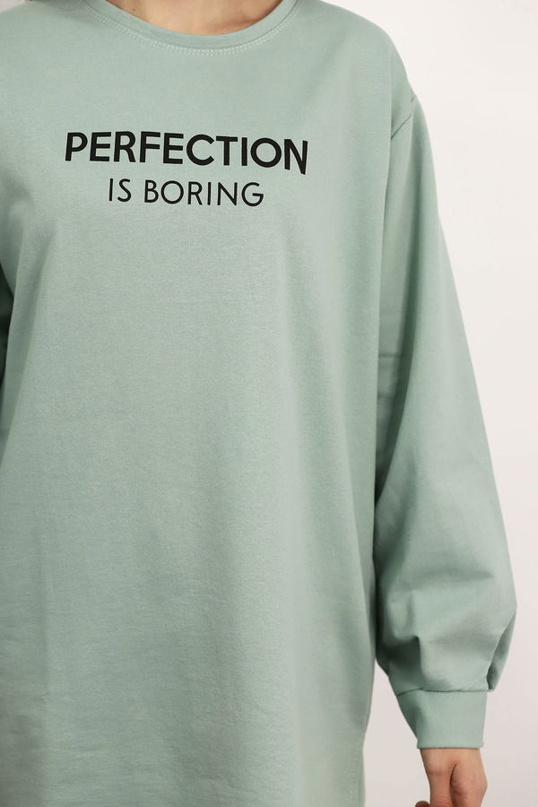 Perfection Baskılı Sweat MINT Perfection Baskılı Sweat MINT
