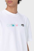 Calvin Klein Baskılı Erkek T-shirt BEYAZ