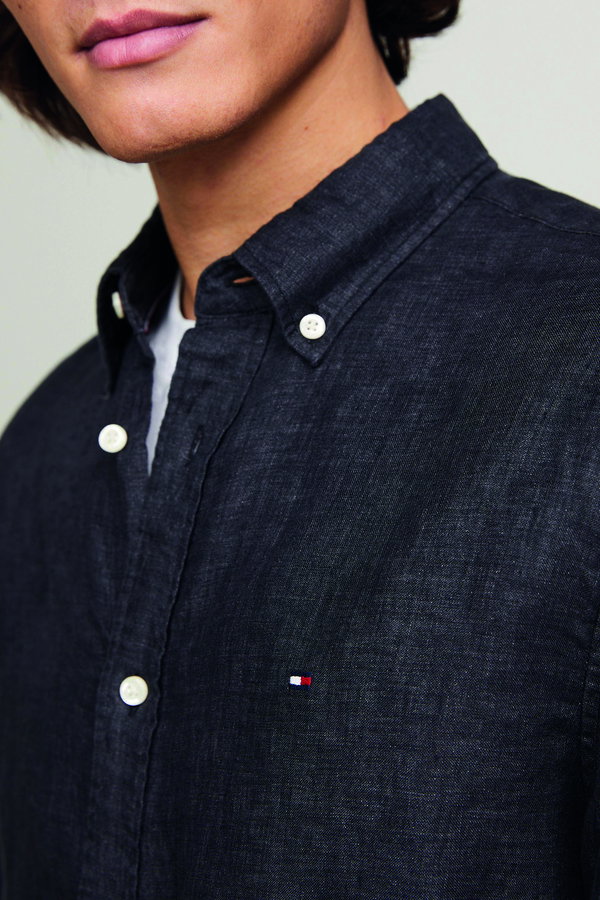 Tommy Hilfiger Erkek Gömlek ANTRASIT