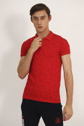 Gabria Polo Yaka  Desenli T-shirt