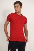 Gabria Polo Yaka  Desenli T-shirt