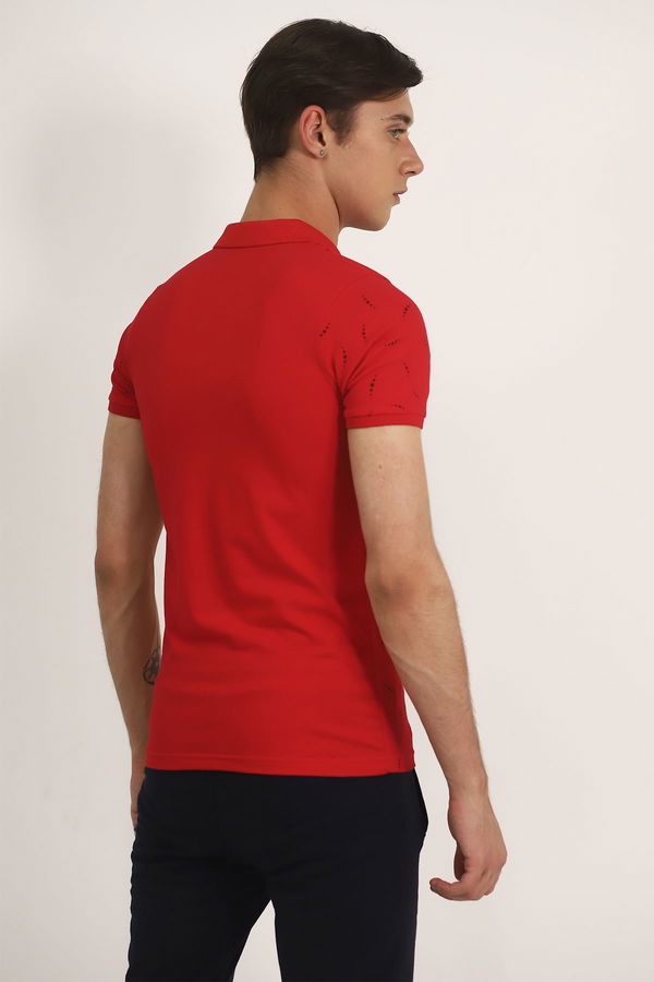 Gabria Polo Yaka  Desenli T-shirt