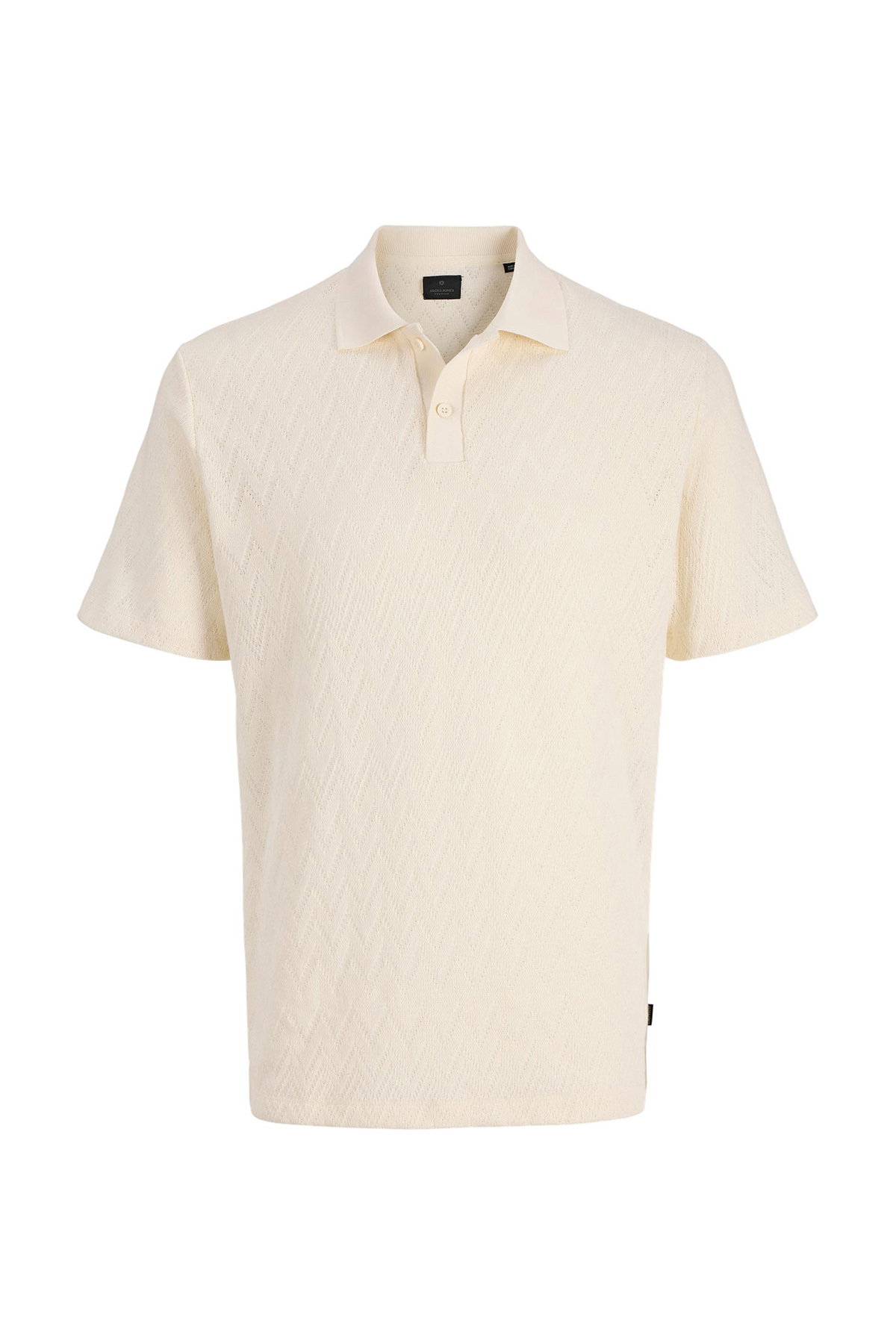 Jack & Jones Polo Yaka Erkek T-shirt EKRU