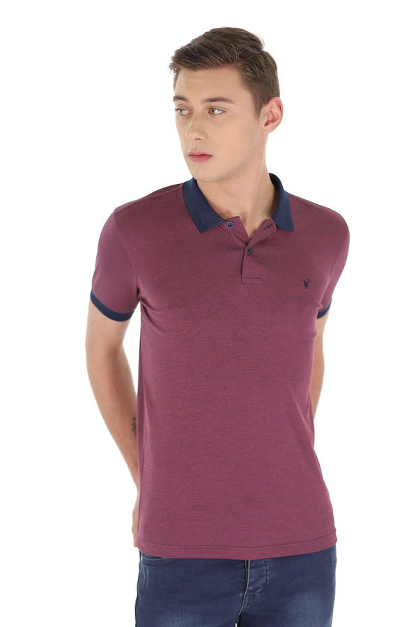 Polo Yaka T-shirt BORDO Polo Yaka T-shirt BORDO