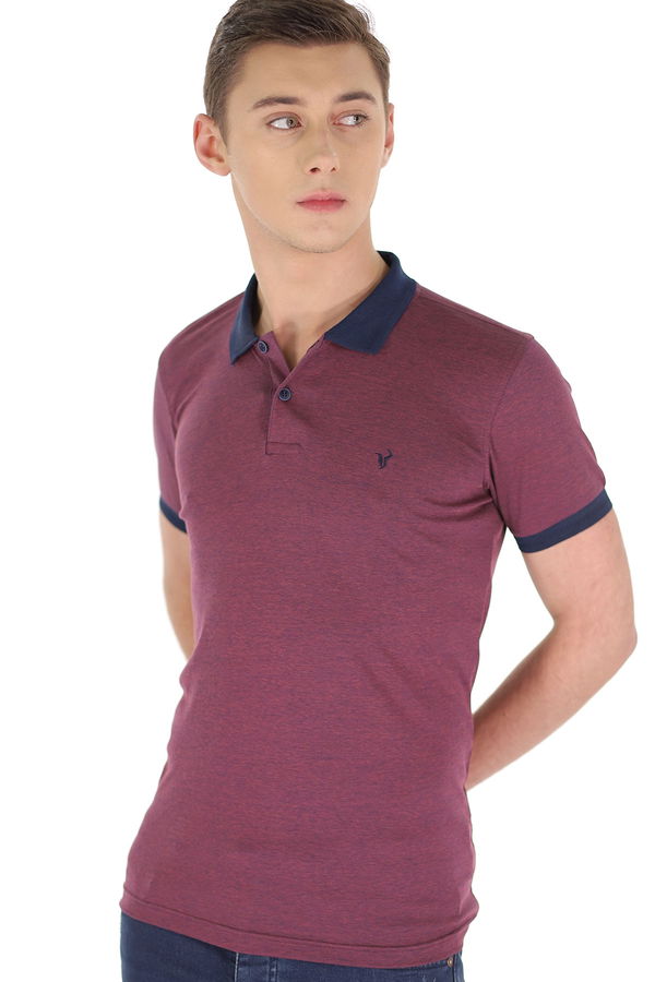 Polo Yaka T-shirt BORDO Polo Yaka T-shirt BORDO