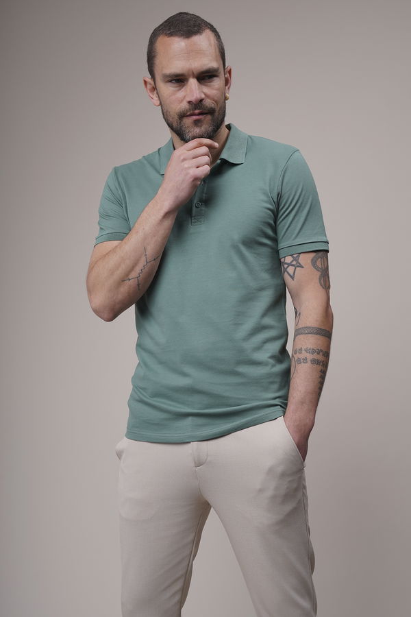 Polo Yaka T-shirt YESIL Polo Yaka T-shirt YESIL