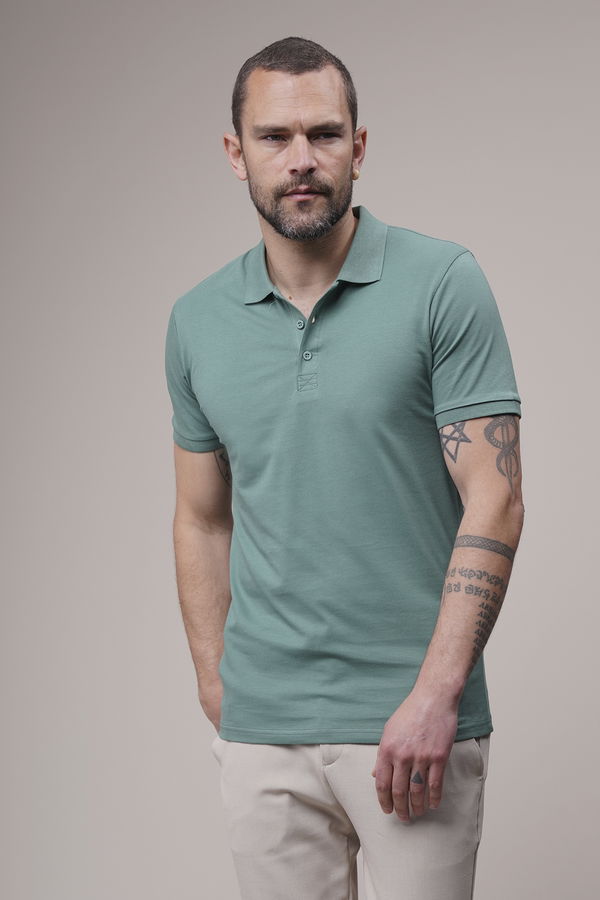 Polo Yaka T-shirt YESIL Polo Yaka T-shirt YESIL