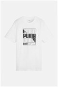 Puma Graphics Box Erkek T-shirt Beyaz