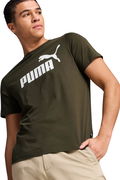 Puma Logo Baskılı Erkek T-shirt Haki