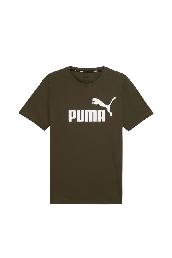 Puma Logo Baskılı Erkek T-shirt Haki