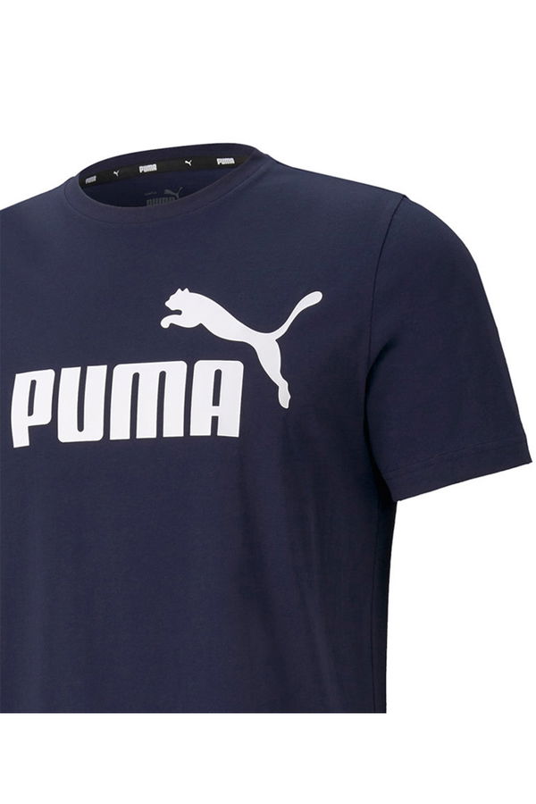 Puma Ess Logo Erkek T-shirt LACIVERT