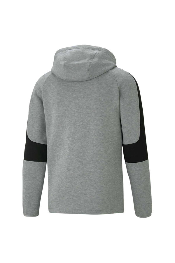 Puma Kapüşonlu Fermuarlı Sweat GRİ