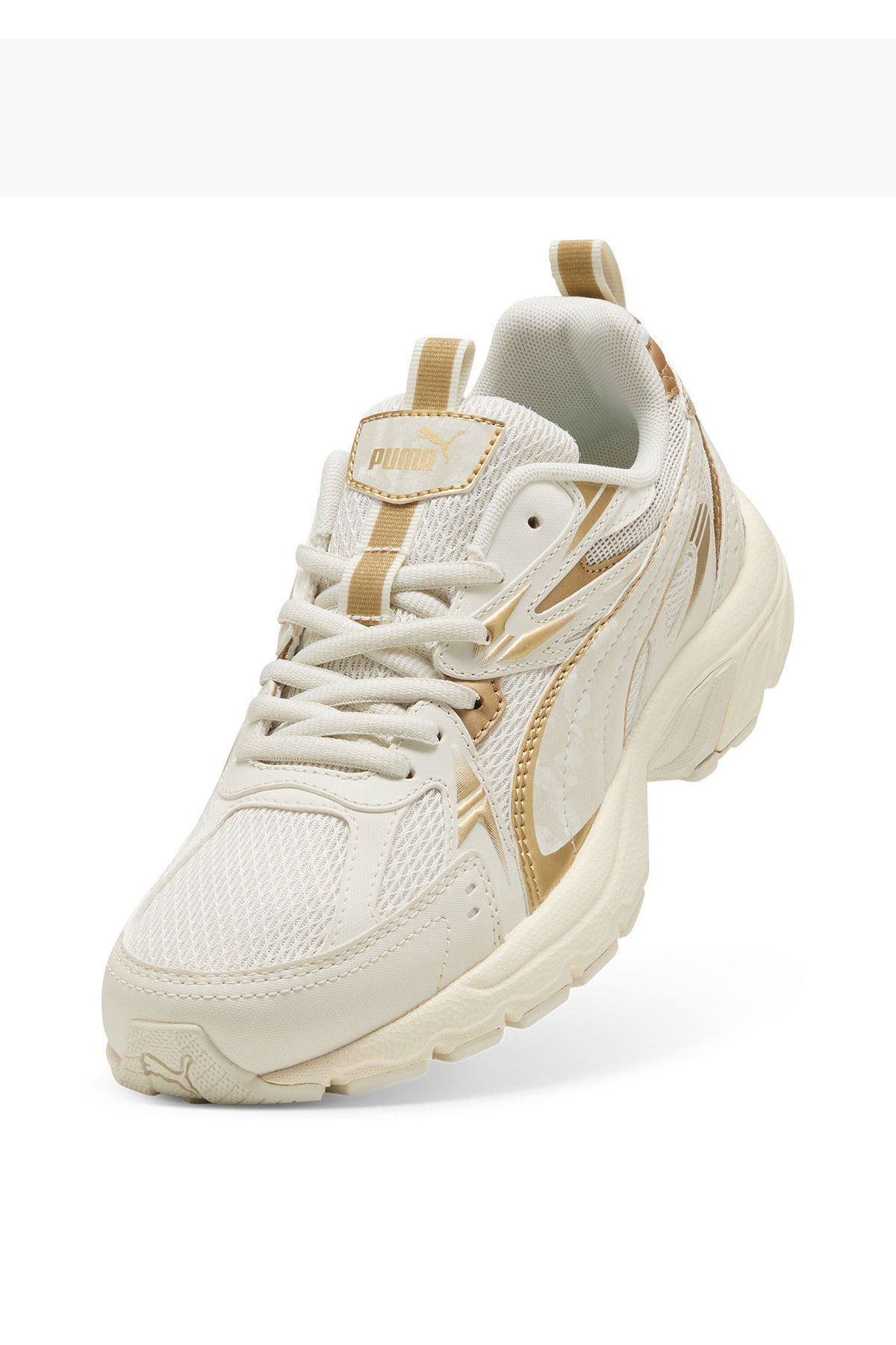 Puma Milenio Tech Wmns DayINight Kadın Spor Ayakkabı KREM