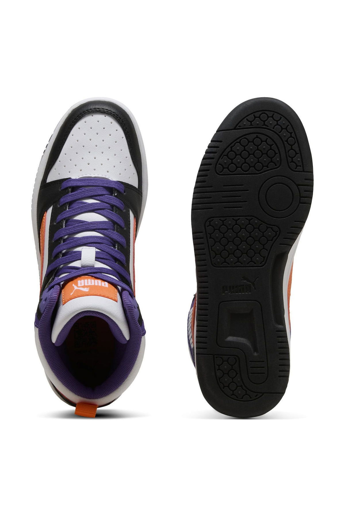 Puma Rebound V6 Mid Jr Kadın Spor Ayakkabı Beyaz Puma Rebound V6 Mid Jr Kadın Spor Ayakkabı Beyaz