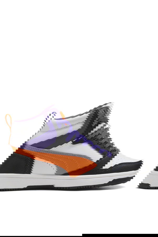 Puma Rebound V6 Mid Jr Kadın Spor Ayakkabı Beyaz
