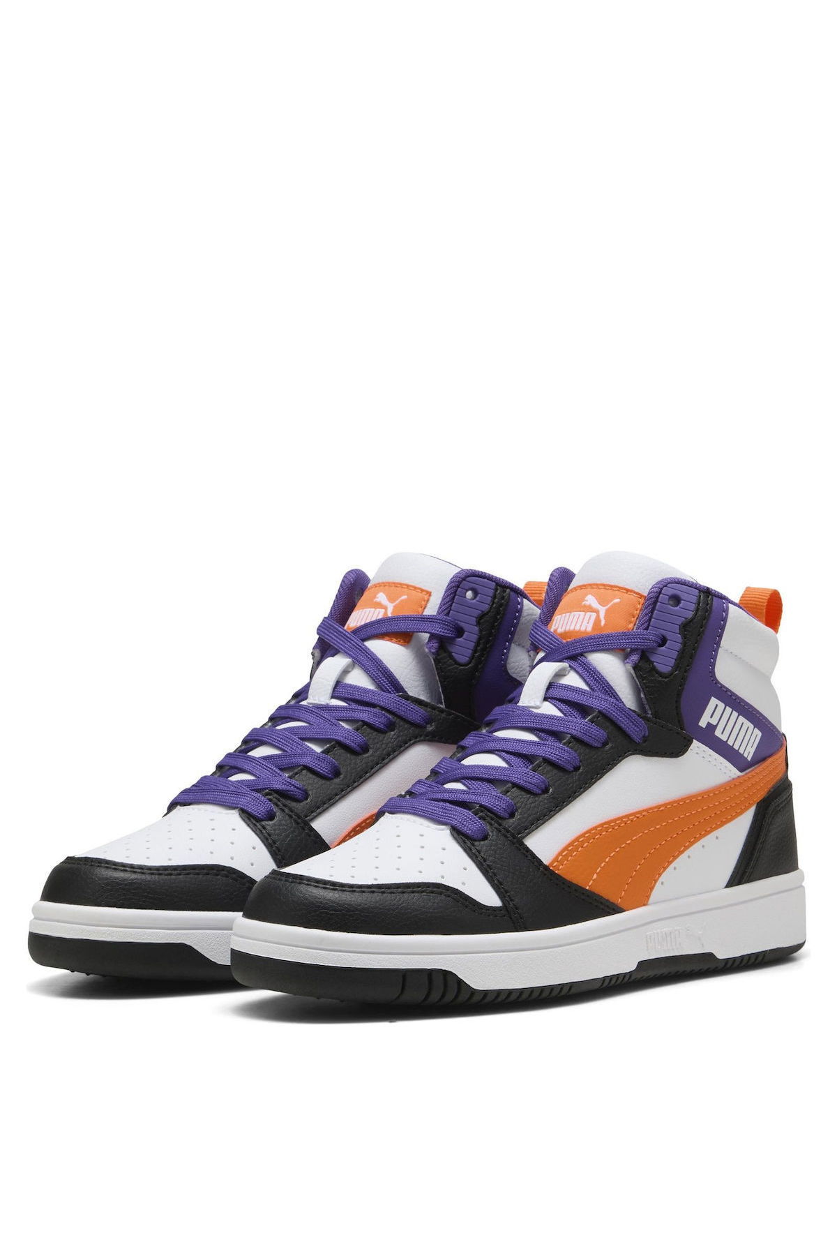 Puma Rebound V6 Mid Jr Kadın Spor Ayakkabı Beyaz Puma Rebound V6 Mid Jr Kadın Spor Ayakkabı Beyaz