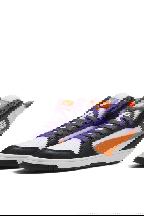 Puma Rebound V6 Mid Jr Kadın Spor Ayakkabı Beyaz