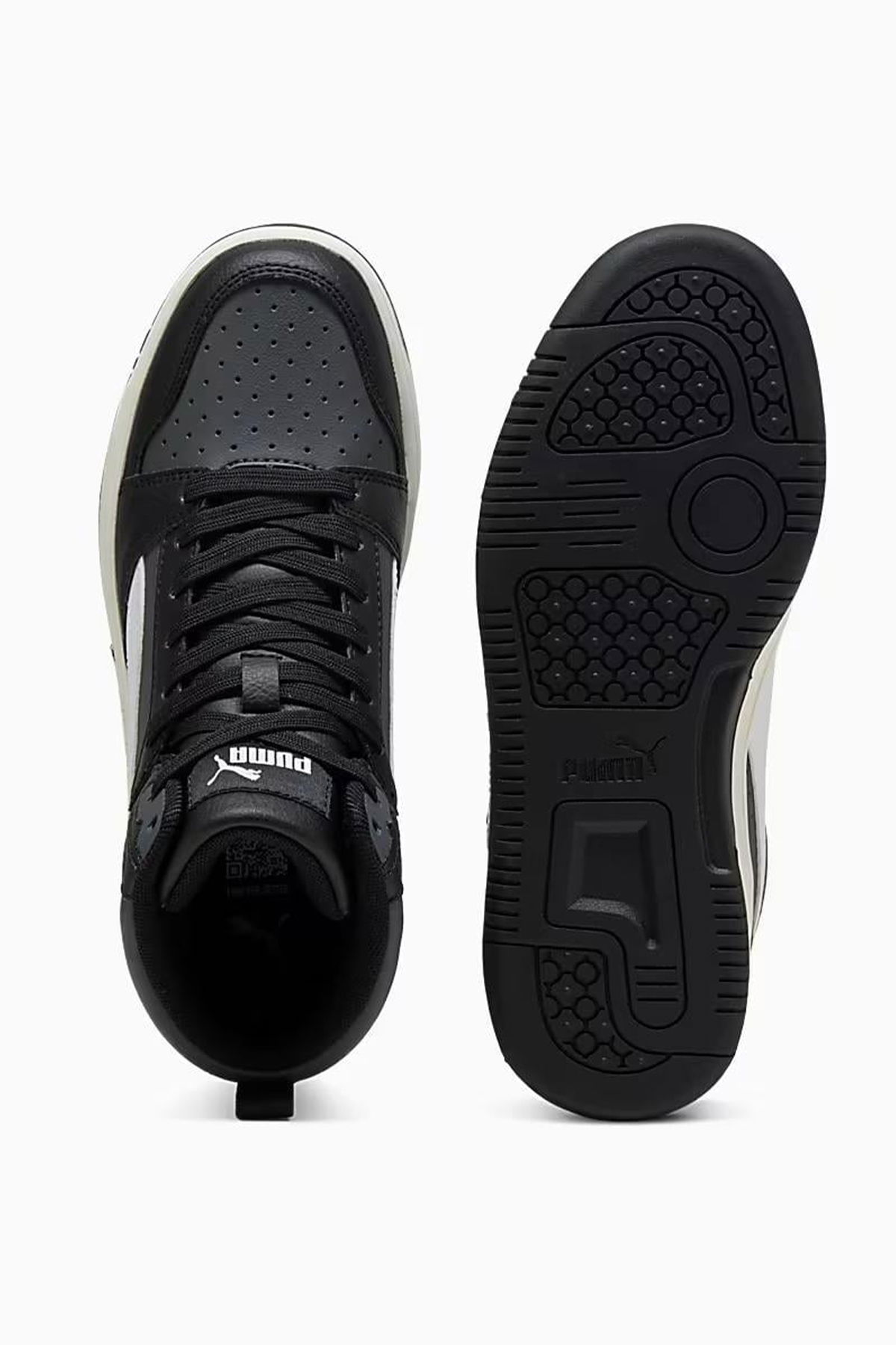 Puma Rebound V6 Mid Jr Kadın Spor Ayakkabı SIYAH Puma Rebound V6 Mid Jr Kadın Spor Ayakkabı SIYAH
