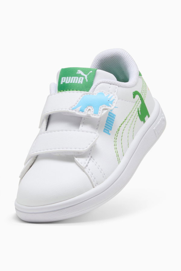 Puma Smash 3.0 Dino V Inf Çocuk Spor Ayakkabı Beyaz
