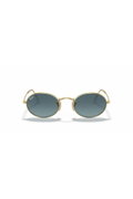 Ray-Ban Oval Metal Erkek Güneş Gözlüğü ALTINGRİ