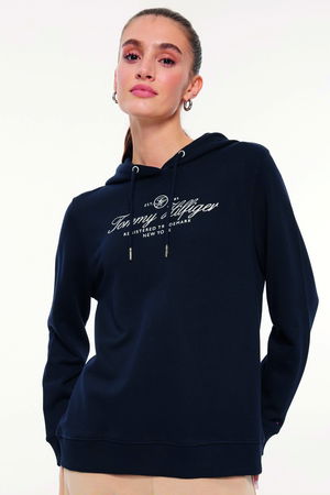 Tommy Hilfiger Kapüşonlu Sweat LACİVERT Tommy Hilfiger Kapüşonlu Sweat LACİVERT