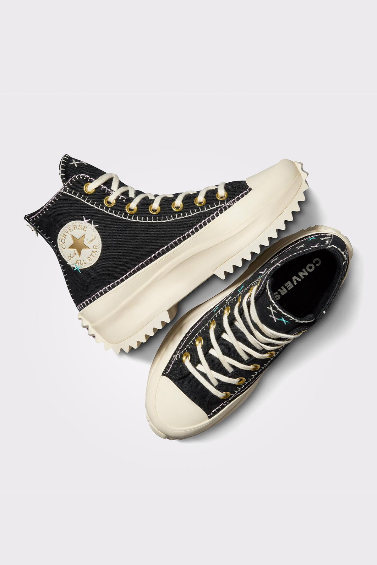 Converse Run Star Hike Kadın Platform Sneaker SIYAH