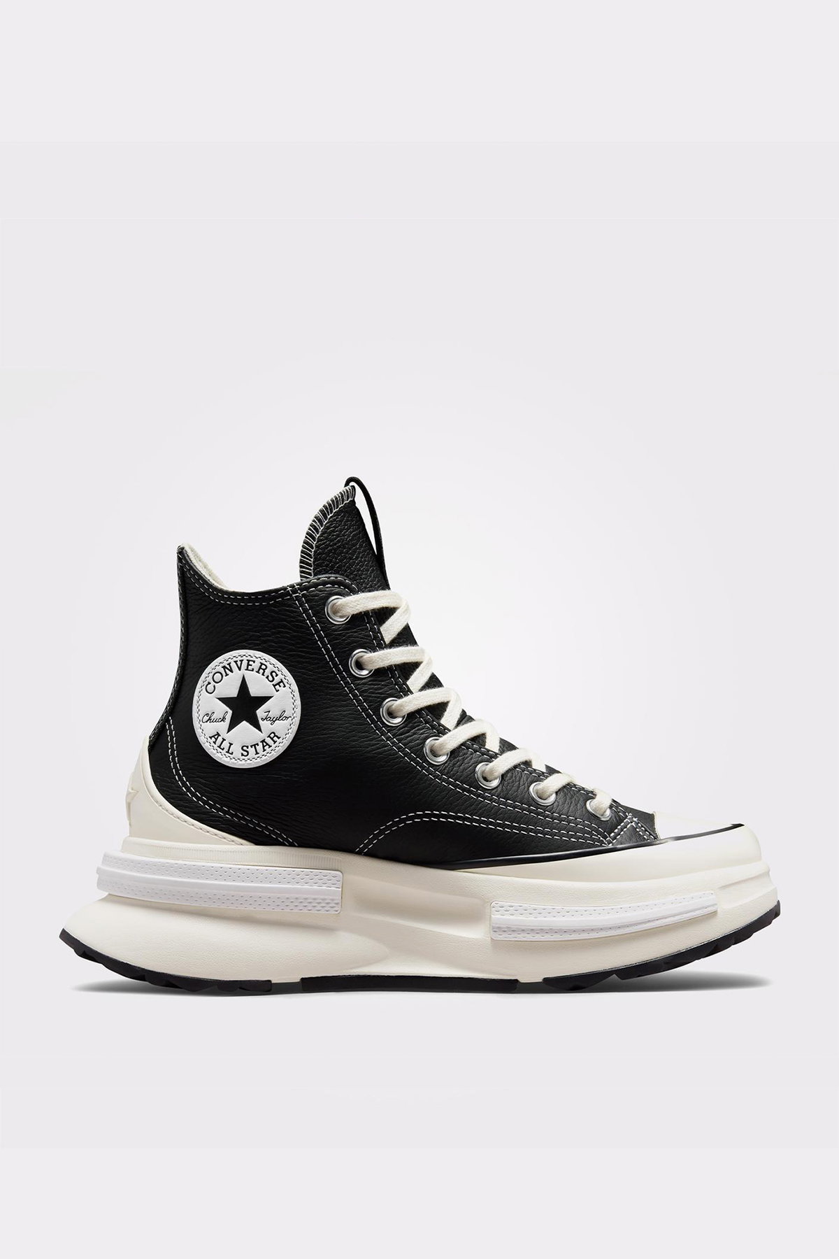 Converse Run Star Legacy Cx Foundational Kadın Deri Platform Sneaker SIYAH