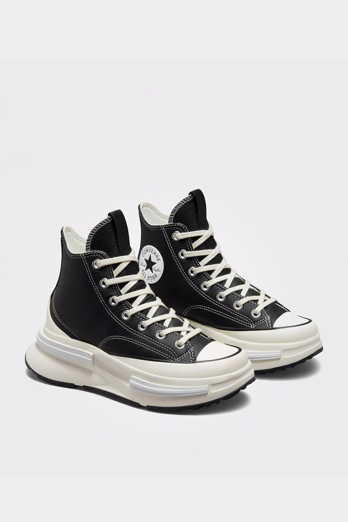 Converse Run Star Legacy Cx Foundational Kadın Deri Platform Sneaker SIYAH