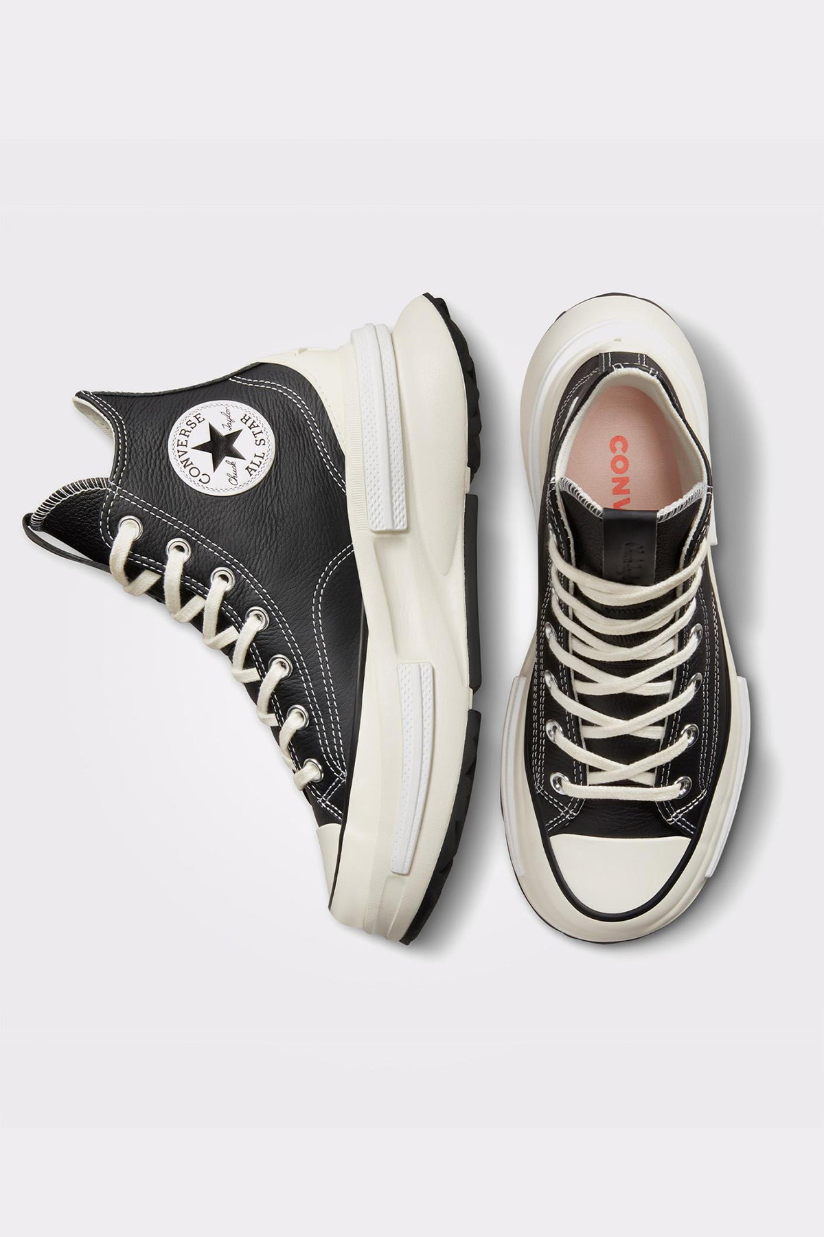 Converse Run Star Legacy Cx Foundational Kadın Deri Platform Sneaker SIYAH