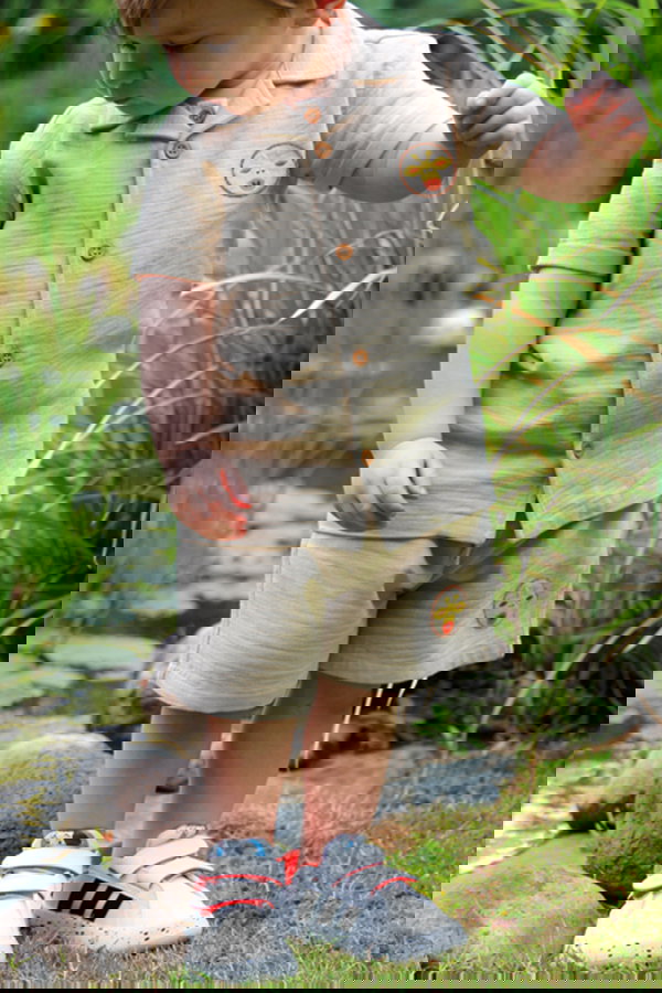 Safari Konsept Organik Pamuk Müslin Gömlek ve Şort Takım BEJ