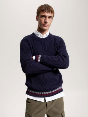 Tommy Hilfiger Erkek Triko Kazak LACİVERT Tommy Hilfiger Erkek Triko Kazak LACİVERT
