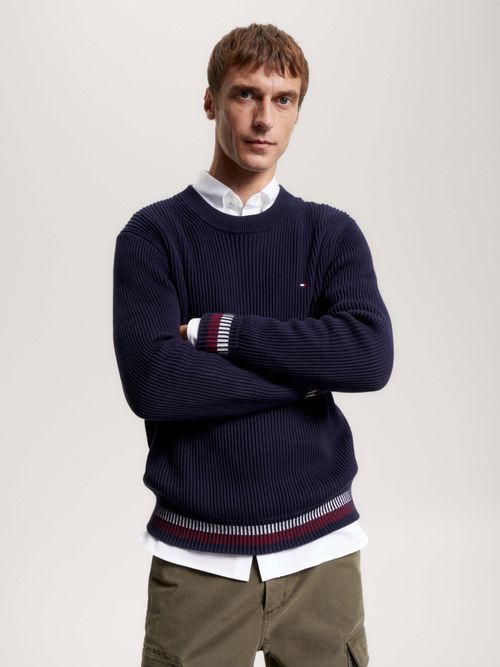 Tommy Hilfiger Erkek Triko Kazak LACİVERT