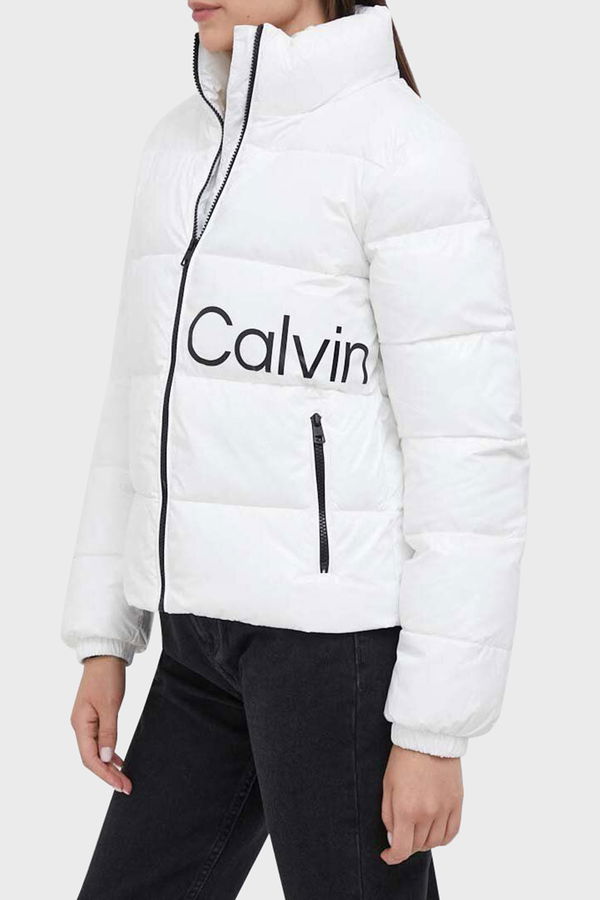 Calvin Klein Kadın Şişme Mont BEYAZ