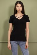 Gabria Sırt Çapraz İp Detaylı T-shirt