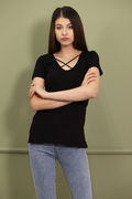 Gabria Sırt Çapraz İp Detaylı T-shirt