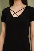 Gabria Sırt Çapraz İp Detaylı T-shirt