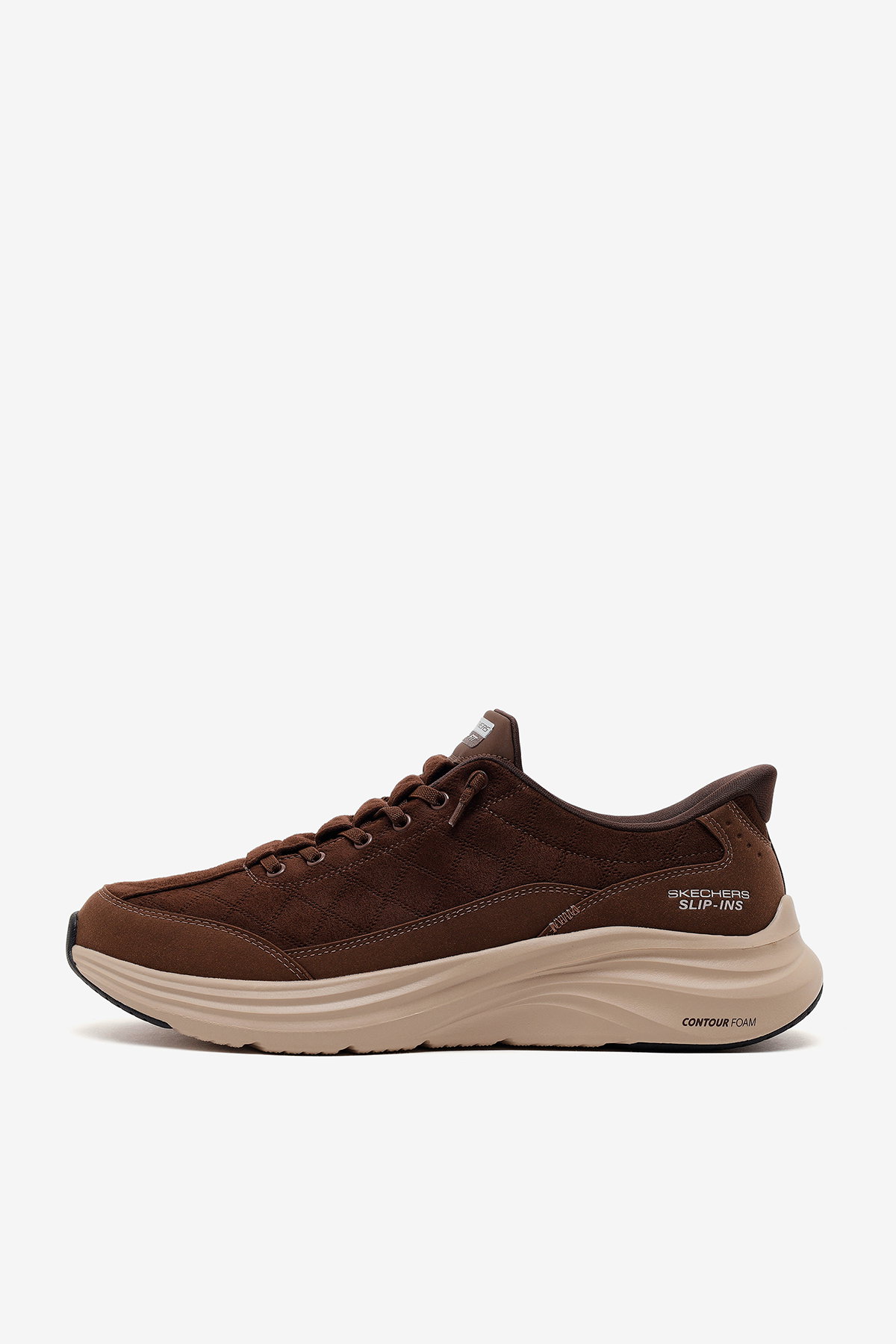 Skechers Slip-ins: Contour Foam - Cozy Fit Erkek Spor Ayakkabı KAHVERENGI