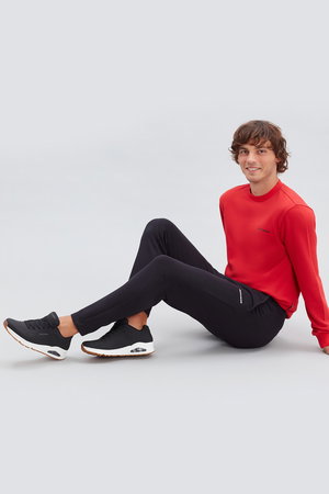 Skechers  Uno - Stand On Air 52458 BLK Erkek Spor Ayakkabı SIYAY